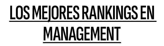 Los mejores Rankings en management
