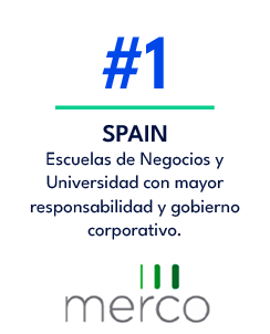 SPAIN Escuelas de Negocios y Universidad con mayor responsabilidad y gobierno corporativo.,#