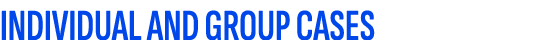 INDIVIDUAL AND GROUP CASES