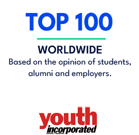 WORLDWIDE Based on the opinion of students, alumni and employers.,TOP 10