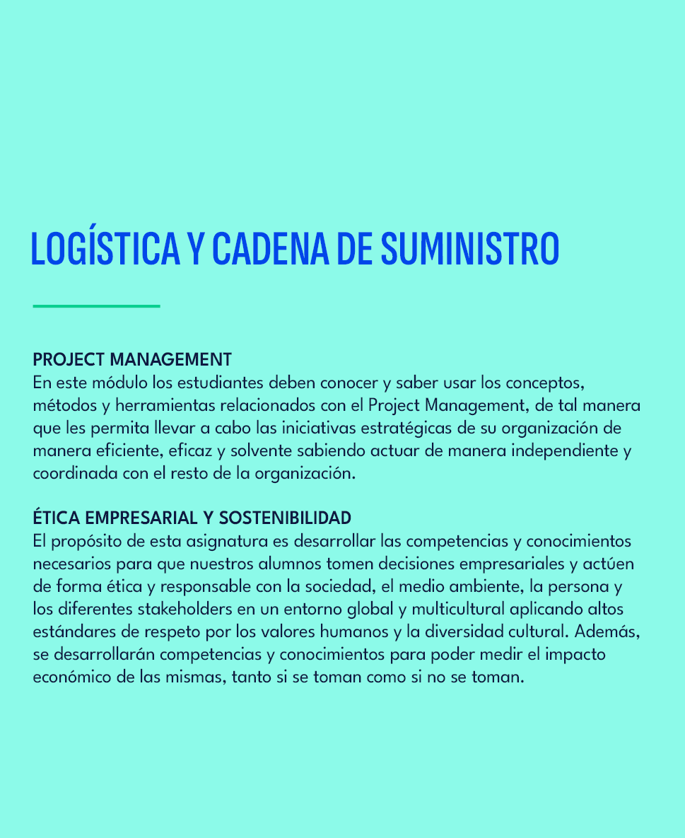 LOG STICA Y CADENA DE SUMINISTRO,PROJECT MANAGEMENT En este m dulo los estudiantes deben conocer y saber usar los con...