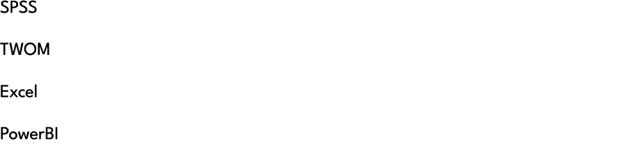 SPSS TWOM Excel PowerBI