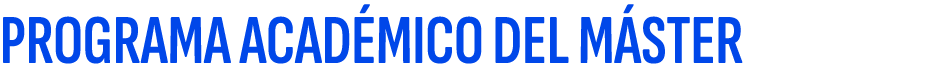 PROGRAMA ACAD MICO DEL M STER