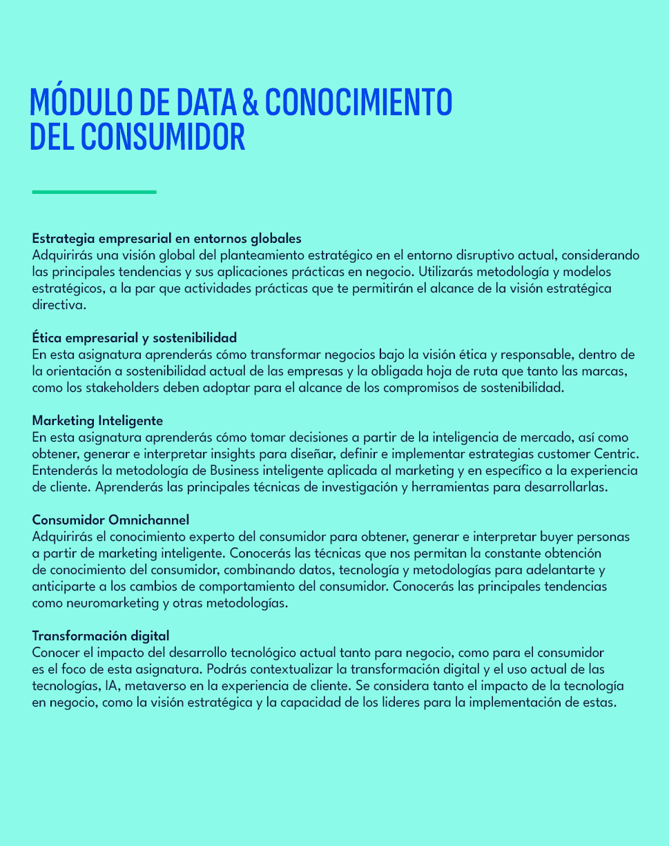 M dulo de data & conocimiento del consumidor,Estrategia empresarial en entornos globales Adquirir s una visi n global...