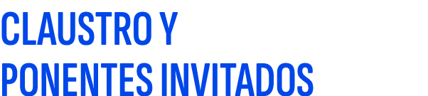 Claustro y ponentes invitados