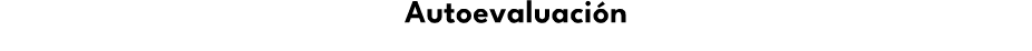 Autoevaluaci n