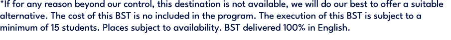 *If for any reason beyond our control, this destination is not available, we will do our best to offer a suitable alt...