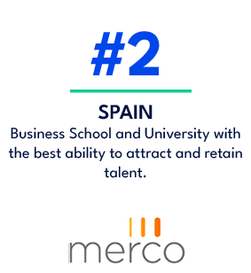 SPAIN Business School and University with the best ability to attract and retain talent.,#