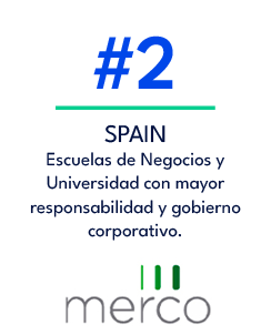 SPAIN Escuelas de Negocios y Universidad con mayor responsabilidad y gobierno corporativo.,#