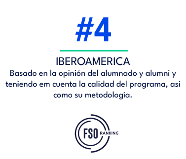 IBEROAMERICA Basado en la opini n del alumnado y alumni y teniendo em cuenta la calidad del programa, asi como su met...
