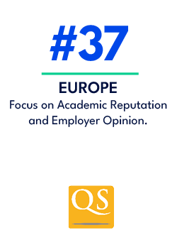 EUROPE Focus on Academic Reputation and Employer Opinion.,#3