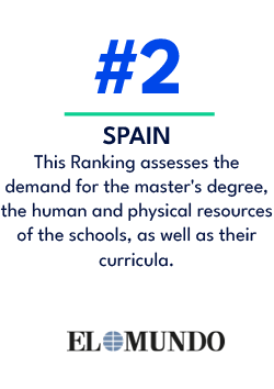 SPAIN This Ranking assesses the demand for the master's degree, the human and physical resources of the schools, as w...