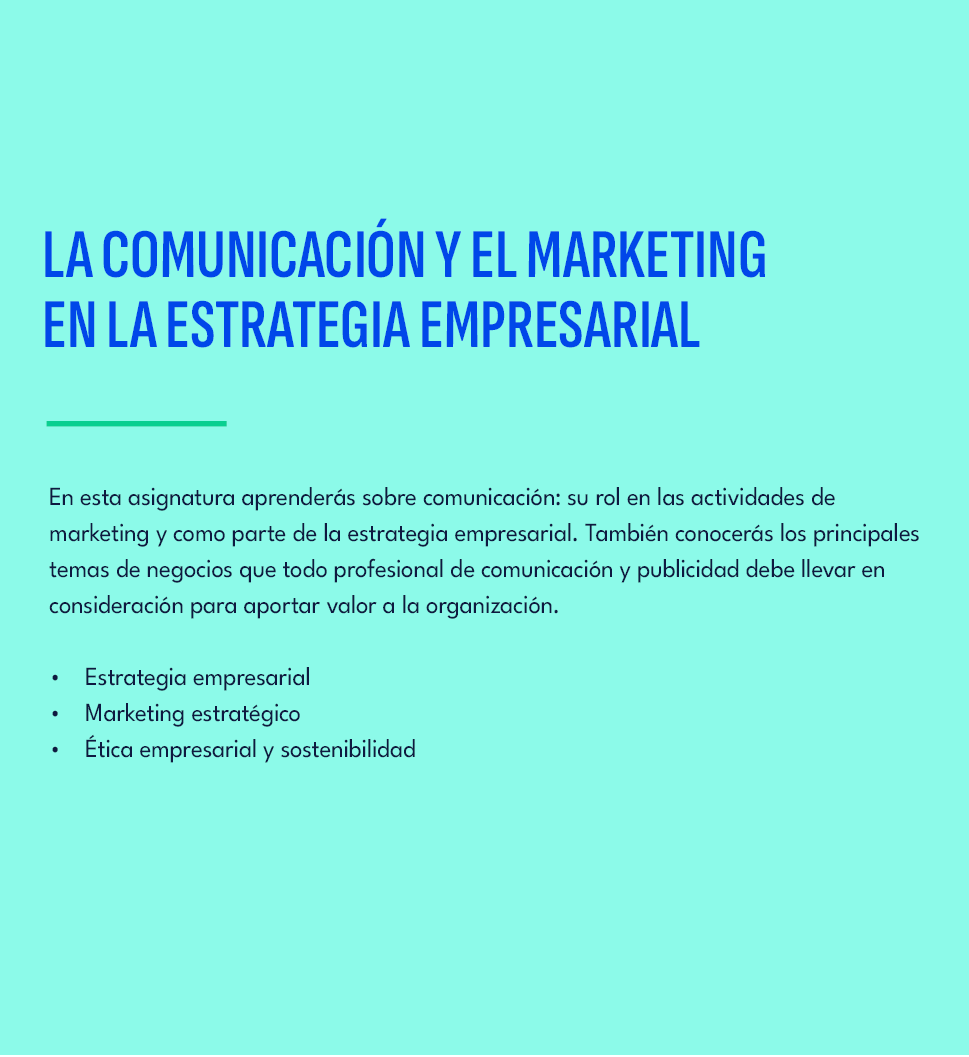 La Comunicaci n y el Marketing en la Estrategia Empresarial,En esta asignatura aprender s sobre comunicaci n: su rol ...