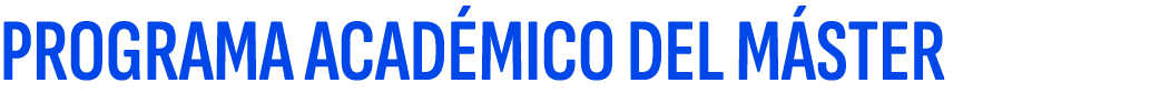 PROGRAMA ACAD MICO DEL M STER