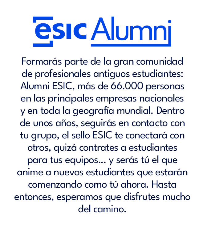 text Esic Alumni