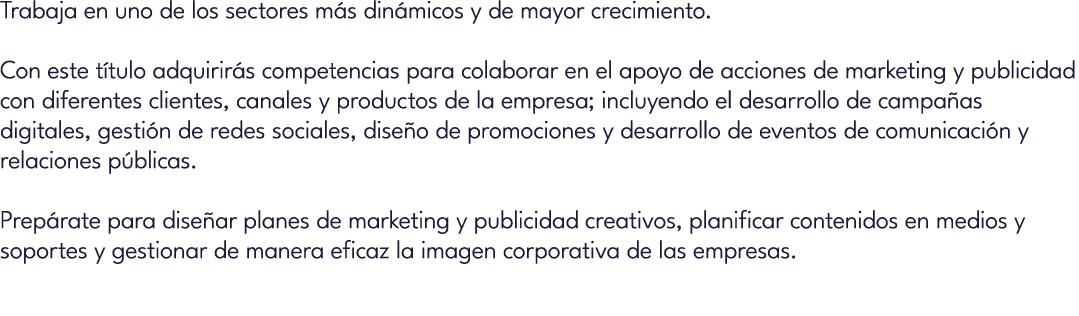 Trabaja en uno de los sectores m s din micos y de mayor crecimiento. Con este t tulo adquirir s competencias para col...