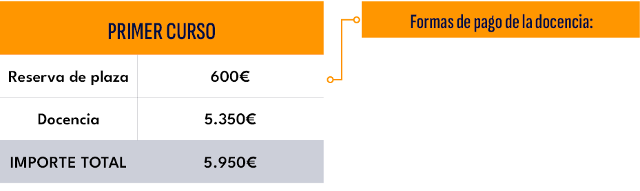 Formas de pago de la docencia:,