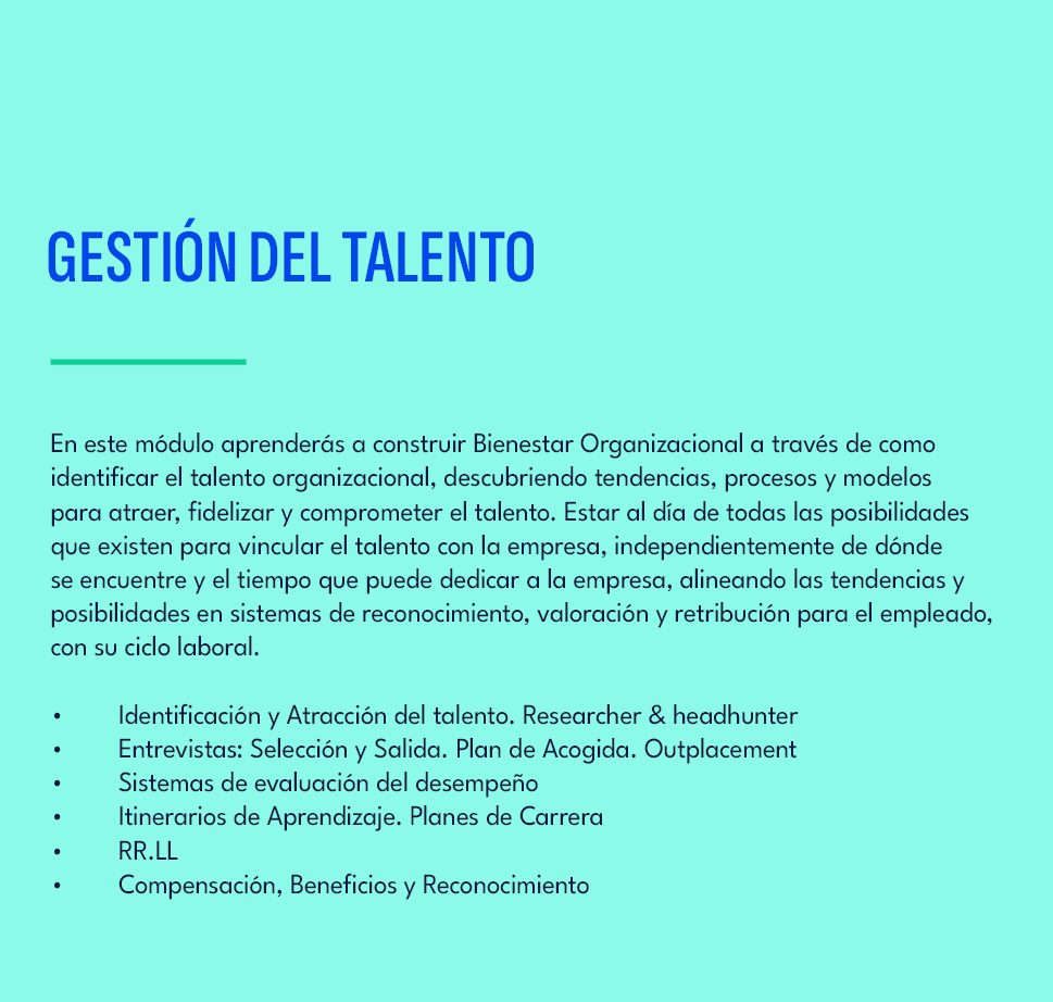 Gesti n del Talento ,En este m dulo aprender s a construir Bienestar Organizacional a trav s de como identificar el t...