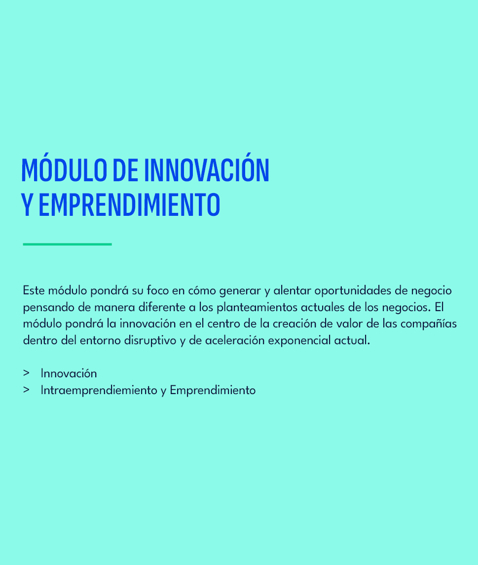 M DULO DE INNOVACI N Y EMPRENDIMIENTO ,Este m dulo pondr su foco en c mo generar y alentar oportunidades de negocio ...