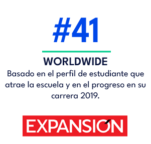 WORLDWIDE Basado en el perfil de estudiante que atrae la escuela y en el progreso en su carrera 2019.,#4