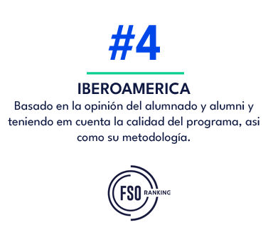 IBEROAMERICA Basado en la opini n del alumnado y alumni y teniendo em cuenta la calidad del programa, asi como su met...