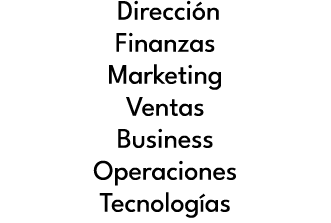 Direcci n Finanzas Marketing Ventas Business Operaciones Tecnolog as