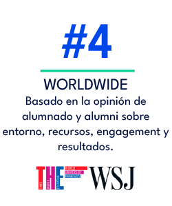 WORLDWIDE Basado en la opini n de alumnado y alumni sobre entorno, recursos, engagement y resultados.,#