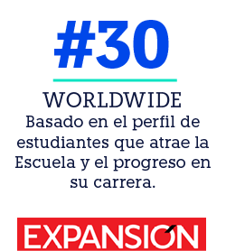 WORLDWIDE Basado en el perfil de estudiantes que atrae la Escuela y el progreso en su carrera.,#3
