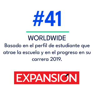 WORLDWIDE Basado en el perfil de estudiante que atrae la escuela y en el progreso en su carrera 2019.,#4