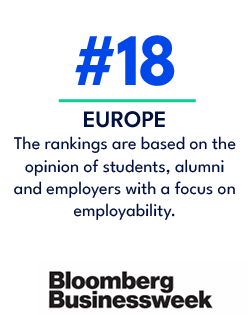 EUROPE The rankings are based on the opinion of students, alumni and employers with a focus on employability.,#1