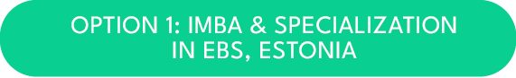 OPTION 1: IMBA & SPECIALIZATION IN EBS, ESTONI