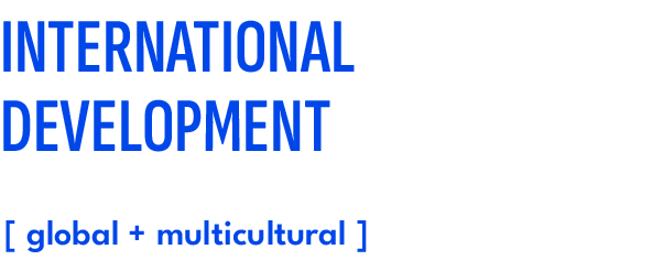 INTERNATIONAL DEVELOPMENT,[ global + multicultural 