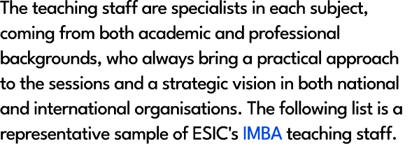 The teaching staff are specialists in each subject, coming from both academic and professional backgrounds, who alway...