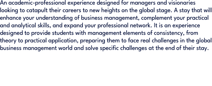 An academic professional experience designed for managers and visionaries looking to catapult their careers to new he...