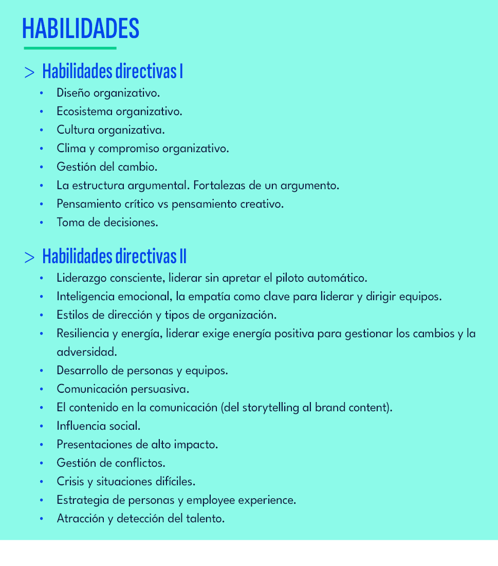 Habilidades directivas I Habilidades directivas II,Habilidades ,Dise o organizativo. Ecosistema organizativo. Cultura...
