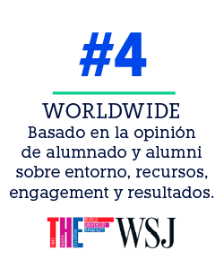 WORLDWIDE Basado en la opini n de alumnado y alumni sobre entorno, recursos, engagement y resultados.,#