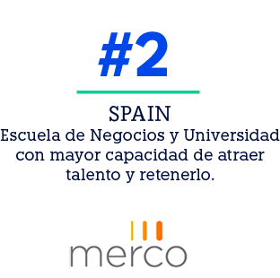 SPAIN Escuela de Negocios y Universidad con mayor capacidad de atraer talento y retenerlo.,#