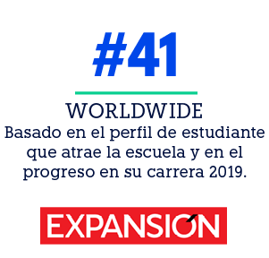 WORLDWIDE Basado en el perfil de estudiante que atrae la escuela y en el progreso en su carrera 2019.,#4