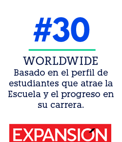 WORLDWIDE Basado en el perfil de estudiantes que atrae la Escuela y el progreso en su carrera.,#3
