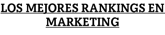 Los mejores Rankings en MARKETING