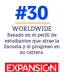 WORLDWIDE Basado en el perfil de estudiantes que atrae la Escuela y el progreso en su carrera.,#3