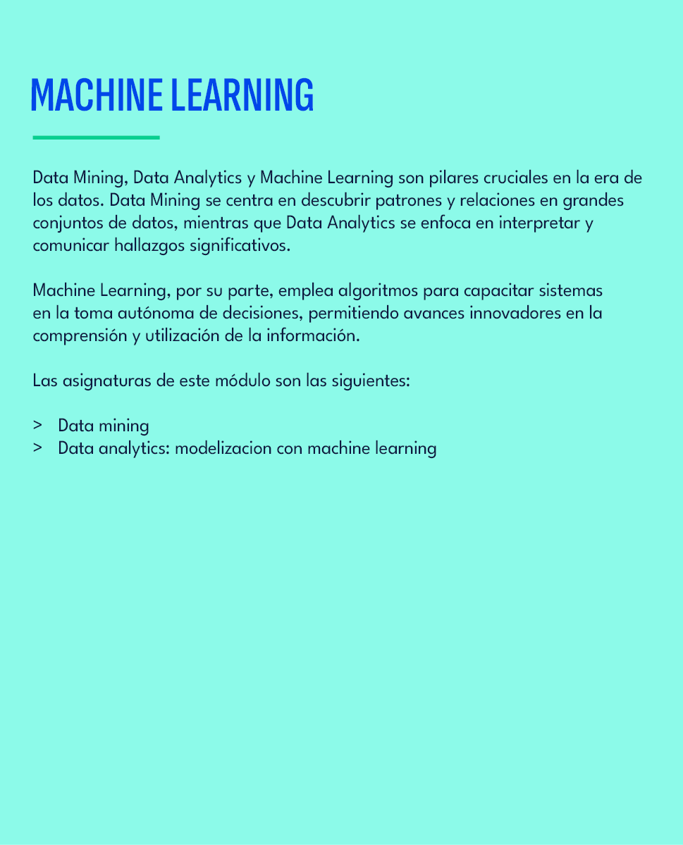 machine learning,Data Mining, Data Analytics y Machine Learning son pilares cruciales en la era de los datos. Data Mi...