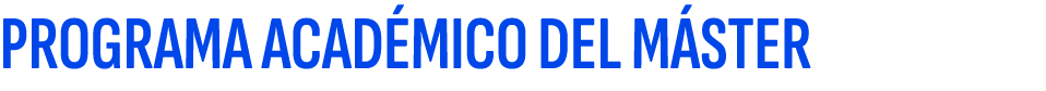 PROGRAMA ACAD MICO DEL M STER