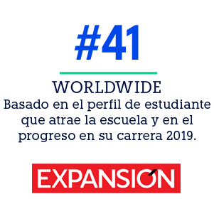 WORLDWIDE Basado en el perfil de estudiante que atrae la escuela y en el progreso en su carrera 2019.,#4