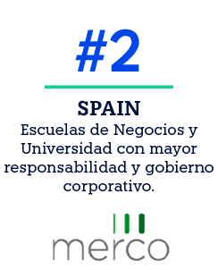 SPAIN Escuelas de Negocios y Universidad con mayor responsabilidad y gobierno corporativo.,#