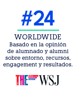 WORLDWIDE Basado en la opini n de alumnado y alumni sobre entorno, recursos, engagement y resultados.,#2