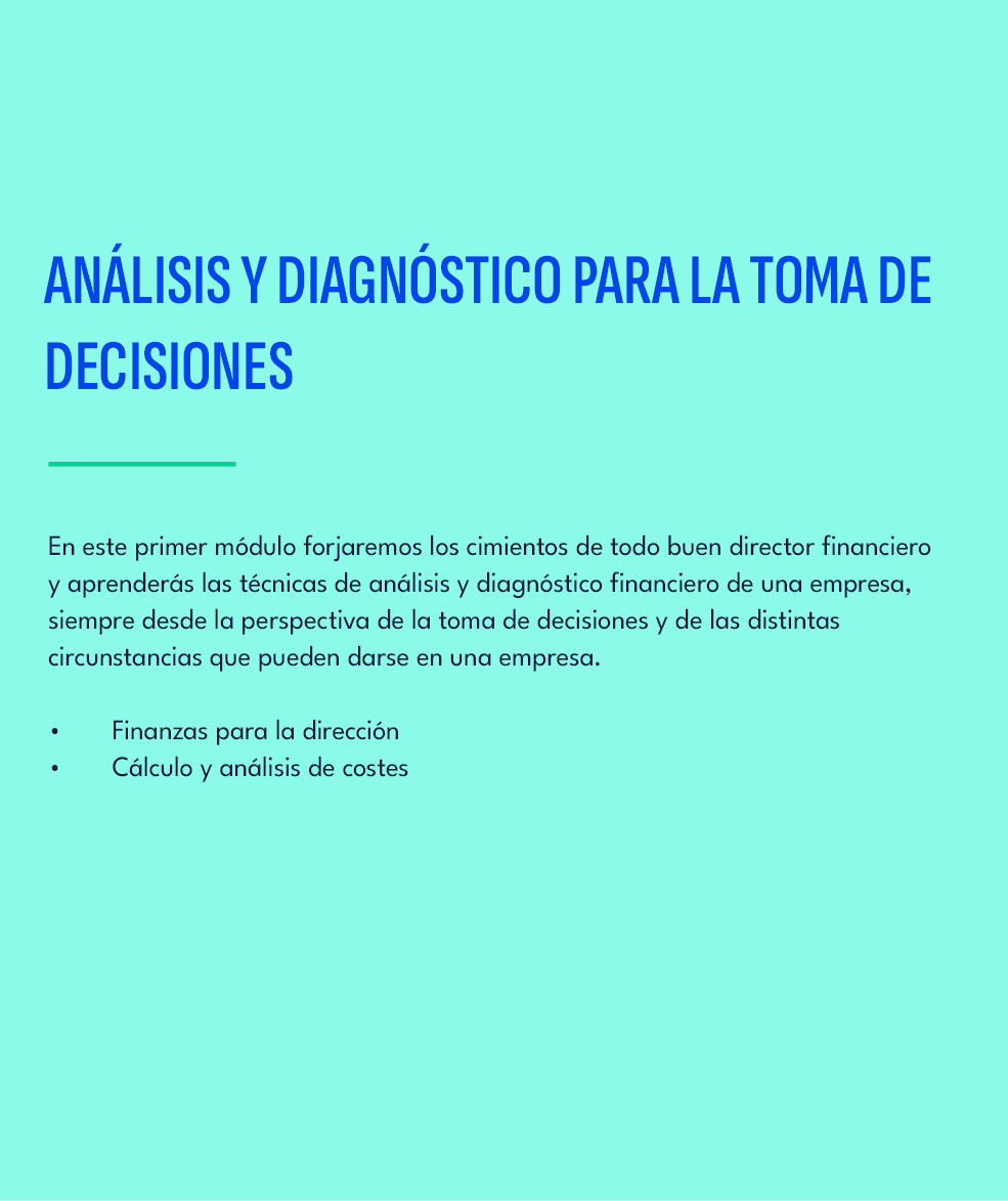 An lisis y diagn stico para la toma de decisiones,En este primer m dulo forjaremos los cimientos de todo buen directo...