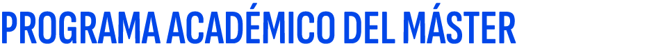 PROGRAMA ACAD MICO DEL M STER