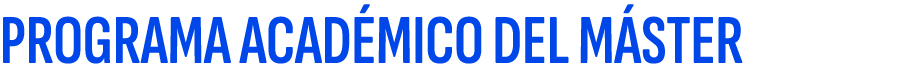 PROGRAMA ACAD MICO DEL M STER