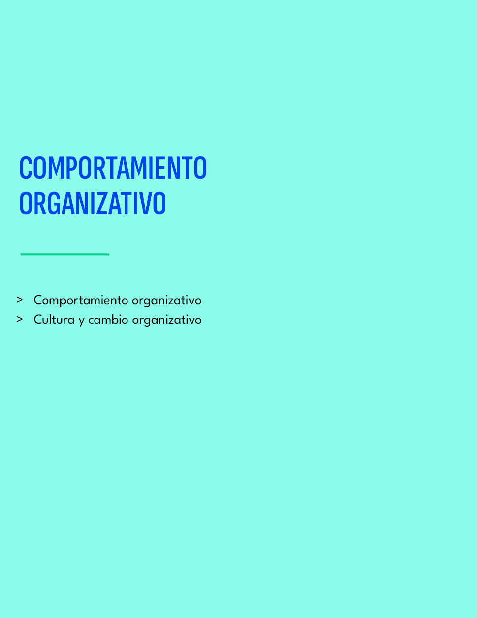 COMPORTAMIENTO ORGANIZATIVO,Comportamiento organizativo Cultura y cambio organizativo